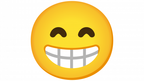 Émoji visage rayonnant aux yeux souriants