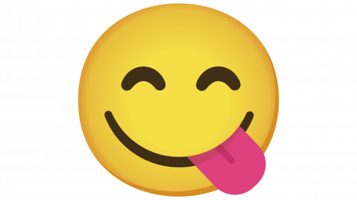 Émoji visage savourant de la nourriture