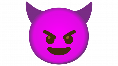 Émoji visage souriant avec des cornes