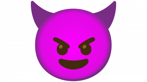 Emoji visage souriant avec des cornes