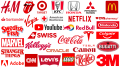 Entreprises avec des logos rouges Les logos rouges les plus célèbres