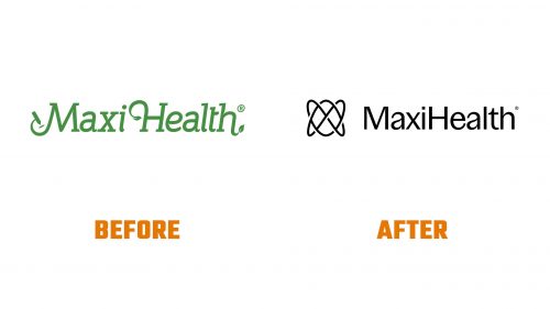Evolution du logo de Maxi Health