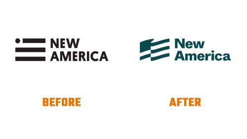 Évolution du logo de New America