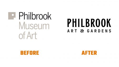 Évolution du logo de Philbrook Art & Gardens