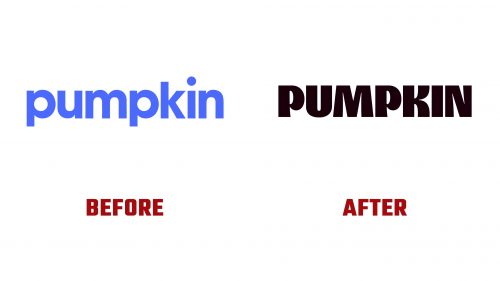 Évolution du logo de Pumpkin
