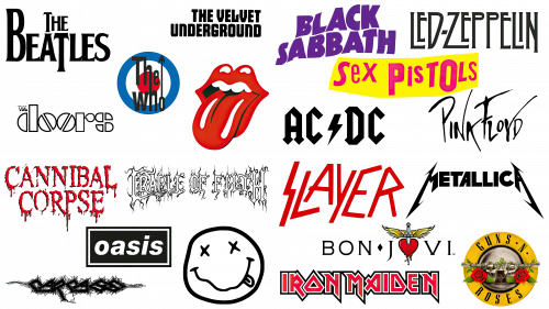 Histoire des logos de groupes de rock