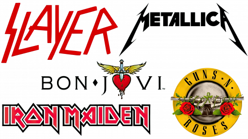 Histoire des logos de groupes de rock des années 1980