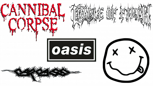 Histoire des logos de groupes de rock des années 1990