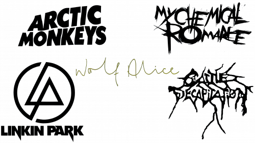 Histoire des logos de groupes de rock des années 2000