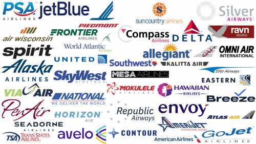 Les compagnies aériennes américaines les plus célèbres et leurs logos