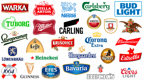 Les logos et marques de bière les plus populaires