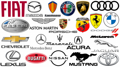 Les logos les plus célèbres des voitures de sport et de haute performance
