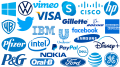 Les logos les plus célèbres en bleu