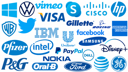Les logos bleus les plus célèbres