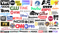 Les marques et logos de médias télévisés les plus célèbres aux États-Unis