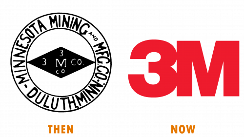 Logo de 3M (hier et aujourd’hui)