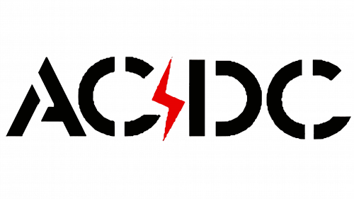 Logo de AC DC 1974-1976