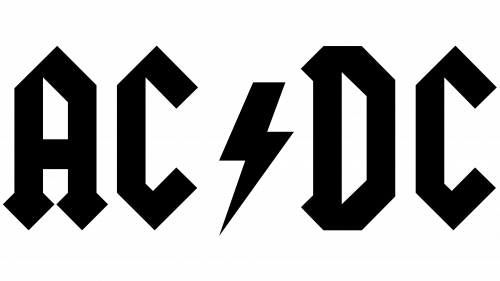 Logo de AC DC depuis 1977