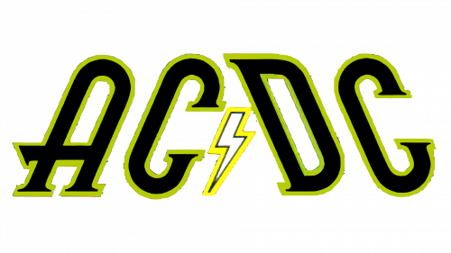 Logo de AC DC en 1976