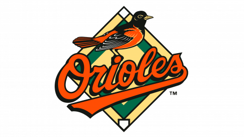 Logo de Baltimore Orioles en 1998