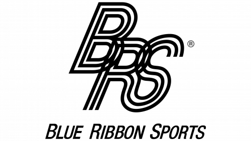 Logo de Blue Ribbon Sports en 1970