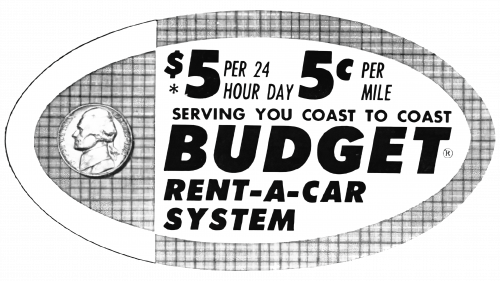 Logo de Budget Rent a Car en 1960