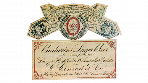 Logo de Budweiser en 1876