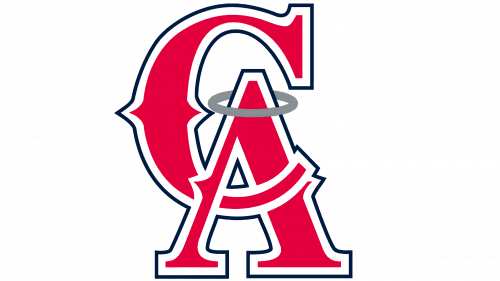 Logo de California Angels en 1995-1996