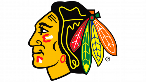 Logo de Chicago Blackhawks 1989-1996