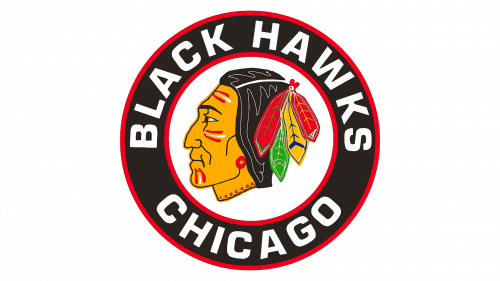 Logo de Chicago Blackhawks en 1955-1957