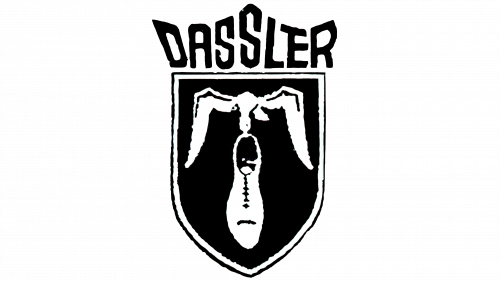 Logo de Gebruder Dassler Schuhfabrik en 1924