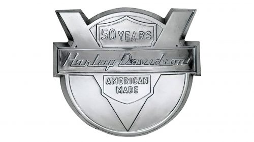 Logo de Harley-Davidson Motorcycles de 1953 aux annees 1980
