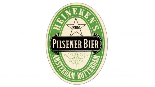 Logo de Heineken 1884-1889