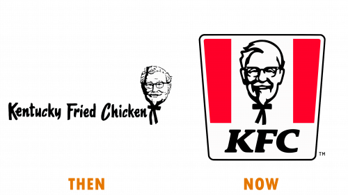 Logo de KFC (avant et aujourd’hui)