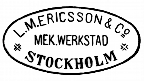 Logo de LM Ericsson 1876-1883