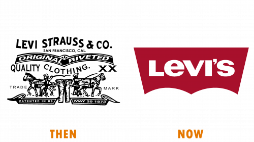Logo de Levi’s (hier et aujourd'hui)
