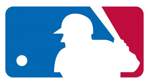 Logo de Major League Baseball silhouetted batter