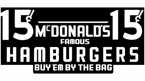 Logo de McDonald's Famous Hamburgers en 1948