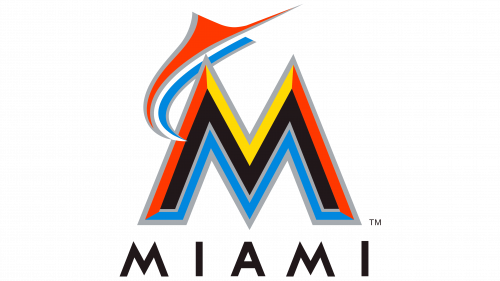 Logo des Miami Marlins 2012-2016 Logo de Miami Marlins 2012-2016