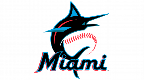 Logo des Miami Marlins 2019-aujourd’hui Logo de Miami Marlins depuis 2019