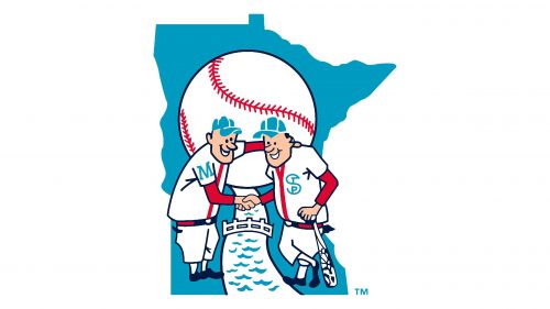 Logo de Minnesota Twins Minnie and Paul 1961-1975