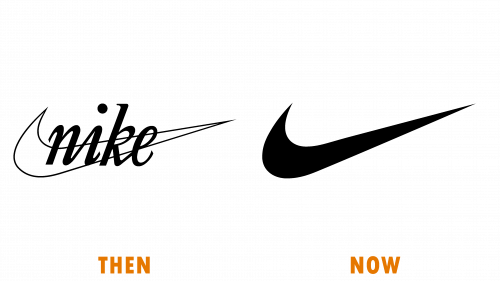 Logo de Nike (hier et aujourd’hui)