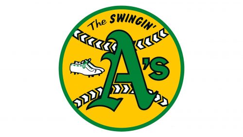 Logo de Oakland Athletics primary 1971-1981