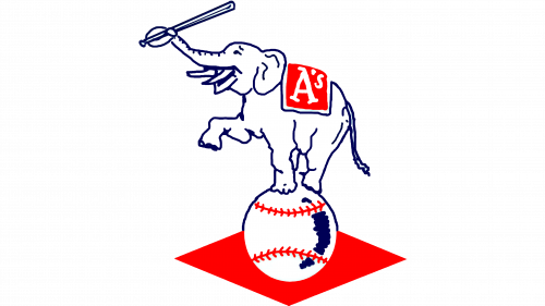 Logo de Philadelphia Athletics en 1954