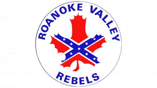Logo de Roanoke Valley Rebels en 1989