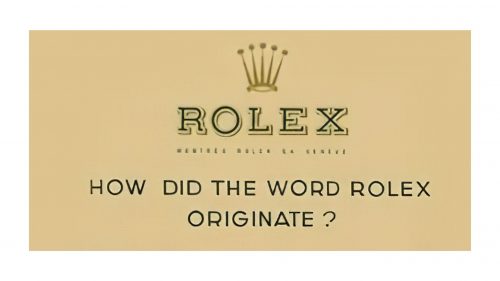 Logo de Rolex 1905-1965