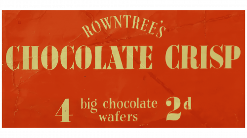 Logo de Rowntrees Chocolate Crisp en 1935