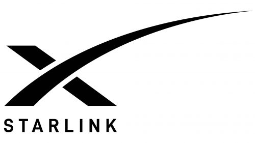 Logo de Starlink (qui fait partie de SpaceX)