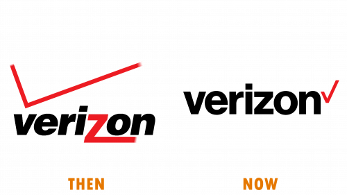 Logo de Verizon (avant et maintenant)