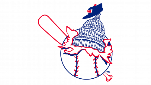 Logo de Washington Senators 1953-1956